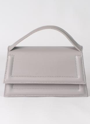 Жіноча сумка сіра сумка сірий клатч кросбоді через плече сумочка