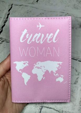 Обложка на паспорт travel woman