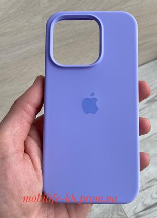 Чехол Silicone case iPhone 15 Pro Lavender ( Силиконовый чехол...