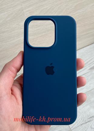 Чехол Silicone case iPhone 15 Pro Midnight Blue ( Силиконовый ...