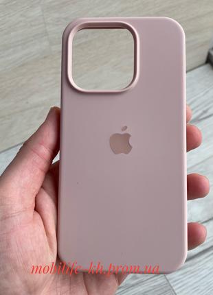 Чехол Silicone case iPhone 15 Pro Pink Sand ( Силиконовый чехо...