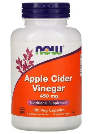 Яблочный уксус NOW Apple Cider Vinegar 450 mg 180 caps