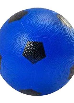 Мячик детский "Футбол", резиновый (синий)