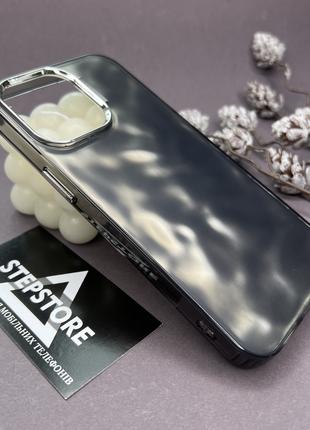 Чехол для Iphone 15 Pro Max 3D дизайн глянцевый металлические ...