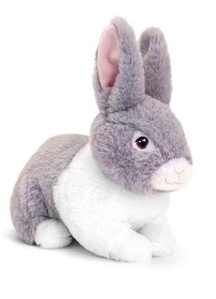 М'яка іграшка Keel Toys Кроленя біло-сіре 25 см (SE1054/1)