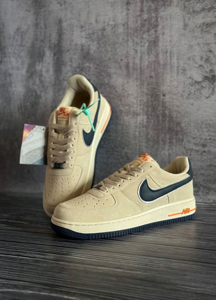 Чоловічі кросівки Nike Air Force Beige Blue