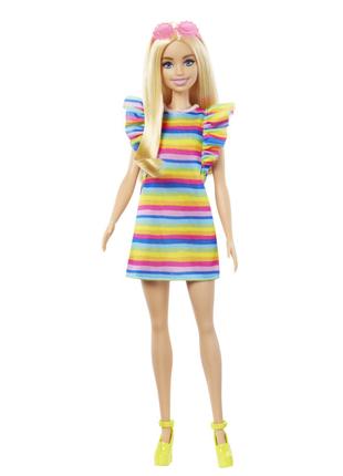​Лялька Barbie Fashionistas з брекетами у смугастій сукні (HPF73)