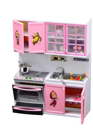 Набір для ляльки Na-Na Кухня Маша та Ведмідь Рожевий T51-018