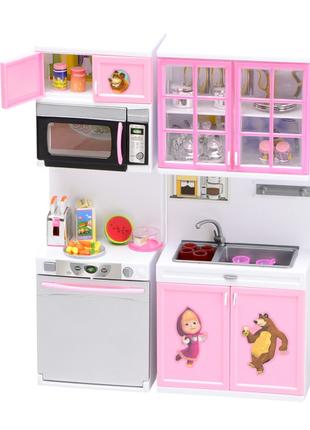 Набір для ляльки Na-Na Кухня Маша та Ведмідь Рожевий T51-020