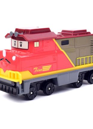Іграшковий паровозик Robocar Poli Тріно металевий (83400)