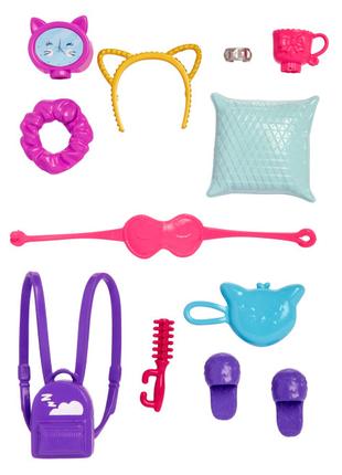 Набір аксесуарів Barbie Літній відпочинок Фіолетовий рюкзак (G...
