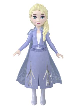 Мінілялечка Disney Frozen Принцеса Ельза бузкова сукня (HPL56/2)