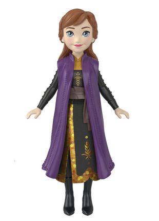 Мінілялечка Disney Frozen Принцеса Анна фіолетова накидка (HPL...