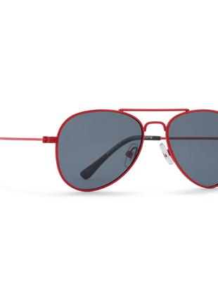 Сонцезахисні окуляри INVU Авіатори червоні (1500C_K)