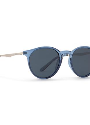 Сонцезахисні окуляри INVU Круглі сині металева дуга (K2905A)