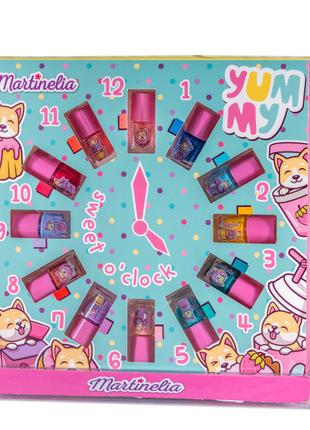 Набір лаків для нігтів Martinelia Yummy clock nail polish 12 ш...