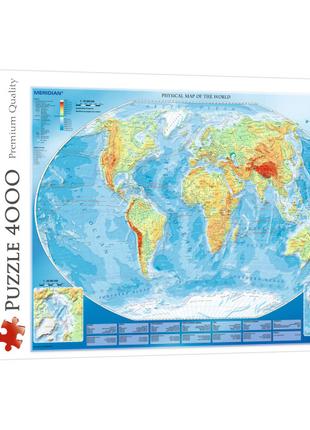 Пазли Trefl Велика карта світу 4000 елементів (45007)
