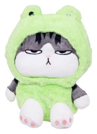 М'яка іграшка Кіт Імператор у костюмі зелений MIC (K15323)