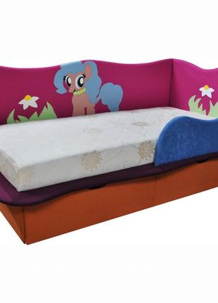 Дитяче ліжко з матрацом Ribeka Поні 1 для дівчаток (08K01)