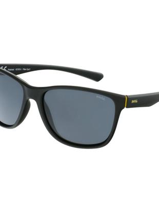 Сонцезахисні окуляри INVU Kids Прямокутні чорні з жовтим (K2105A)