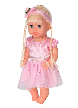 Дитяча лялька Яринка Bambi M 5603 українською мовою Рожева сук...