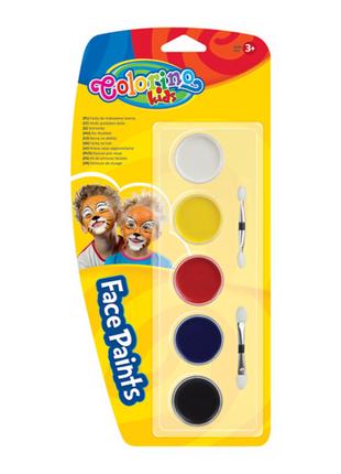 Фарба для особи таблетки Colorino 5 кольорів (15950PTR)