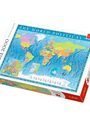 Пазл Trefl Політична карта світу 2000 деталей (27099)