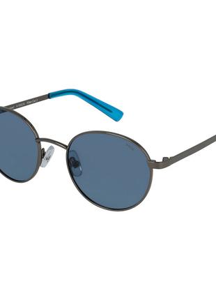 Сонцезахисні окуляри INVU Kids Круглі синьо-чорні (K1002B)