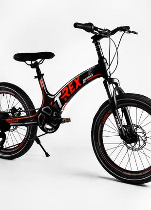 Дитячий спортивний велосипед CORSO T-REX 20 магнієва рама диск...