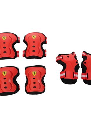 Захист 3 в 1 Ferrari FAP3 Для роликів та скейтів L Червоний
