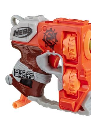 Іграшковий пістолет Nerf Micro shots Zombie strike Клацання лю...