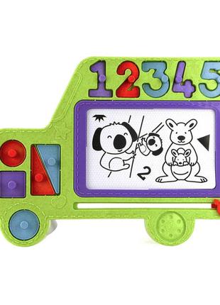 Магнітна дошка для малювання Roo crew Шкільний автобус (58002)