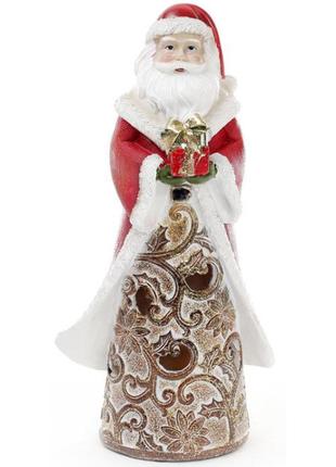 Статуетка Santa з подарунком 25.5 см з LED-підсвічуванням Bona...