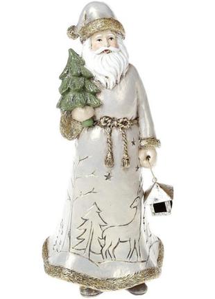 Статуетка Santa із ялинкою 22 см, шампань Bona DP43009