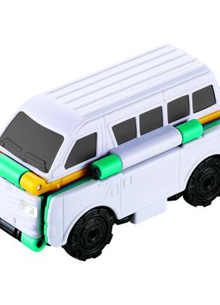 Машинка-трансформер Flip Cars Автобус і Мікроавтобус 2 в 1 (EU...