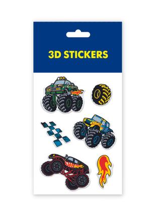 3D стікери Tattooshka Monster-truck Fire 6 стікерів (SB-32)
