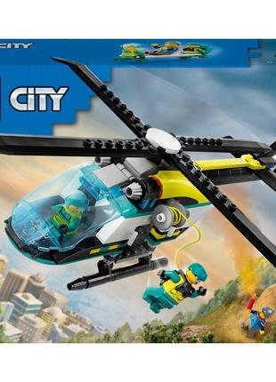 Конструктор LEGO City Гелікоптер аварійно-рятувальної служби (...