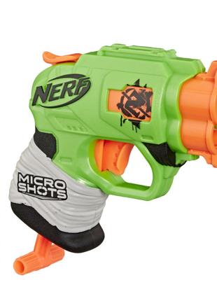 Іграшковий пістолет Nerf Micro shots Zombie strike Подвійний у...