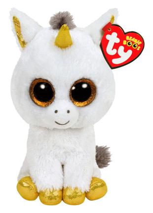 М'яка іграшка TY Beanie Boo's Білий єдиноріг Пегас 25 см (36825)