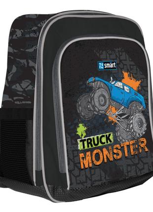 Рюкзак шкільний SMART H-55 Monster Truck Чорний (558026)