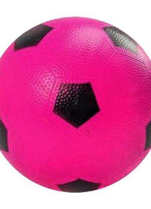 Мяч детский резиновый "Футбол" (рожевий)