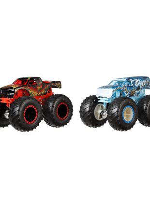 Набір машинок Hot Wheels Monster trucks Червона і блакитна (FY...