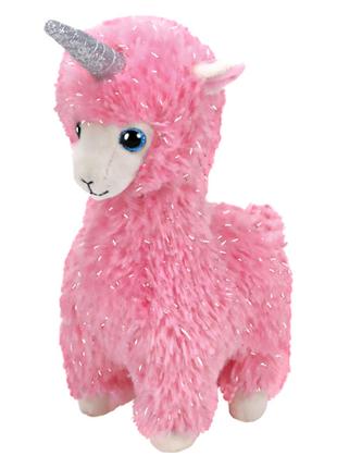 М'яка іграшка TY Beanie Babies Рожева лама-єдиноріг Лана 15 см...