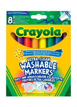 Набір фломастерів Crayola Широка лінія ultra-clean washable 8 ...