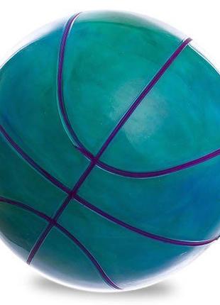 М'яч гумовий Баскетбольний BA-1910 Legend Фіолетово-салатовий ...