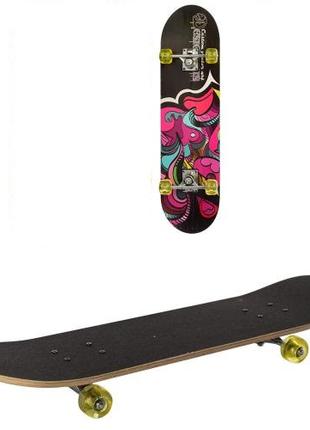 Скейтборд Profi MS 0321-1 Black/Pink (US00357)