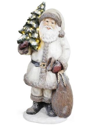 Фігура декоративна Santa із ялинкою 80 см сірий Bona DP43085