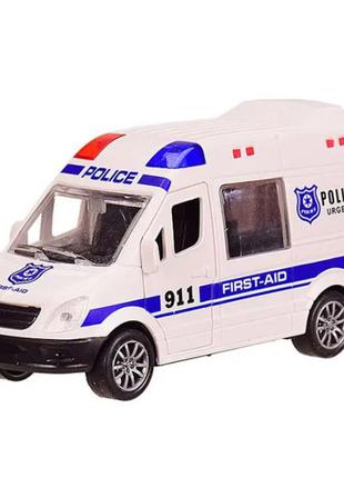 Автомодель Автопром Поліція біла синя вставка (AP7474/3)