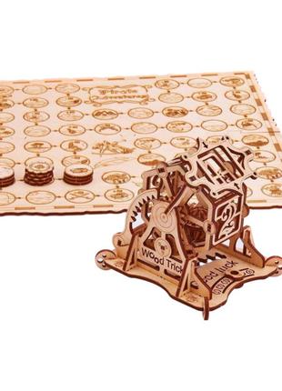 Механічний 3D пазл Wood Trick Колесо фортуни з настільною грою...