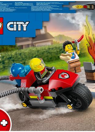 Конструктор LEGO City Пожежний рятувальний мотоцикл (60410)
